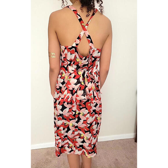 SONIA RYKIEL Floral Sleeveless Dress with pockets size T 42 France - Picture 7 of 9